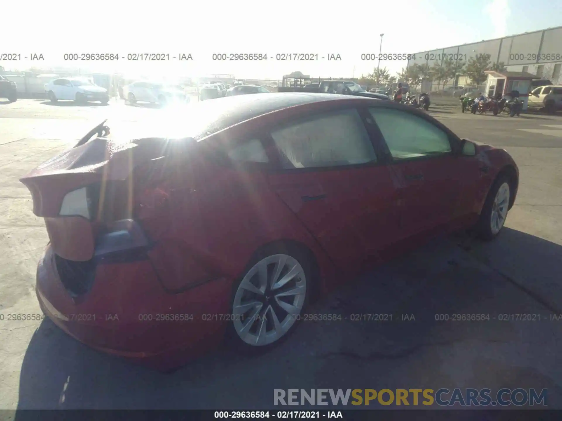 4 Photograph of a damaged car 5YJ3E1EA1MF877531 TESLA MODEL 3 2021