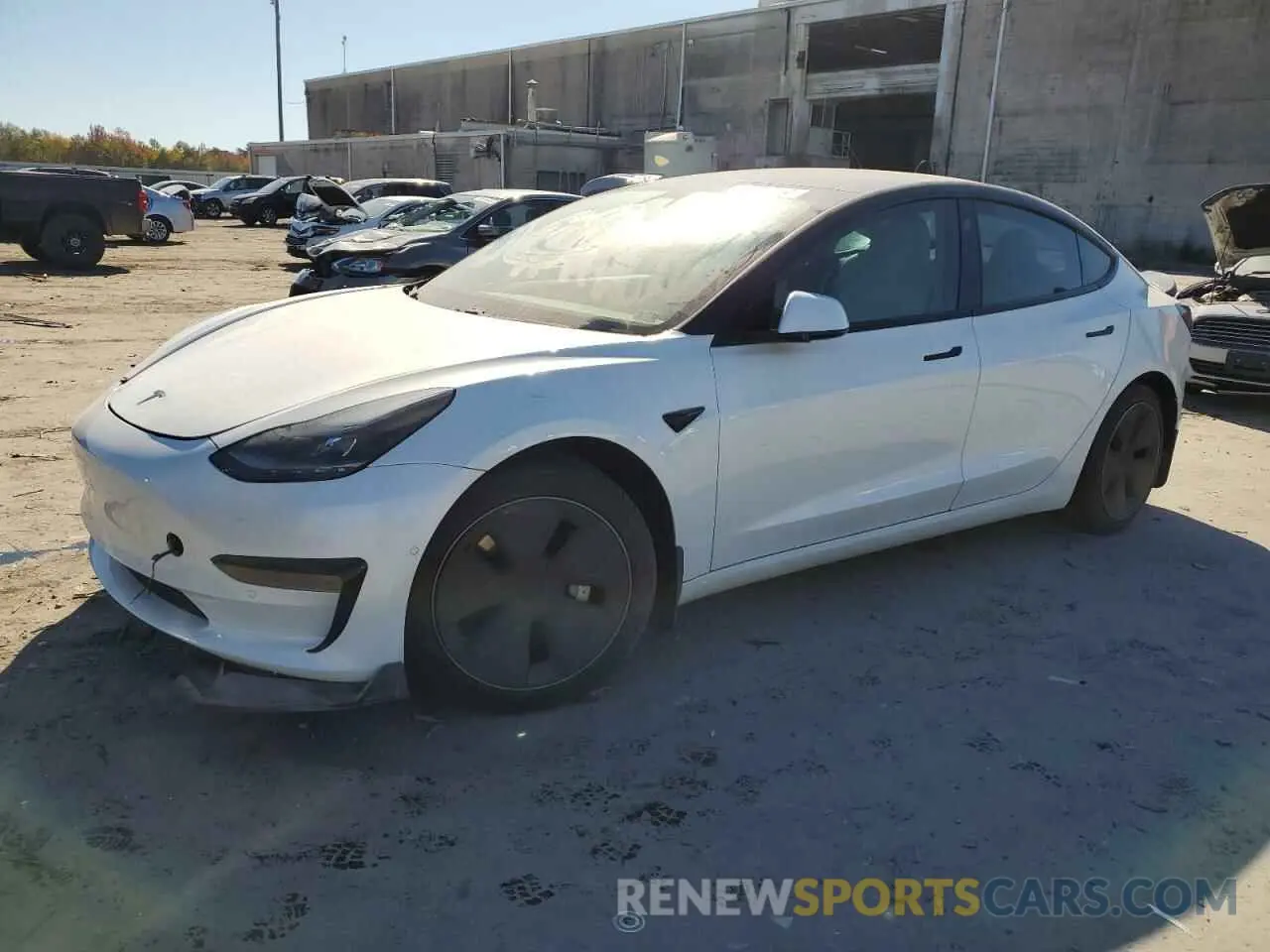 1 Photograph of a damaged car 5YJ3E1EA1MF920524 TESLA MODEL 3 2021