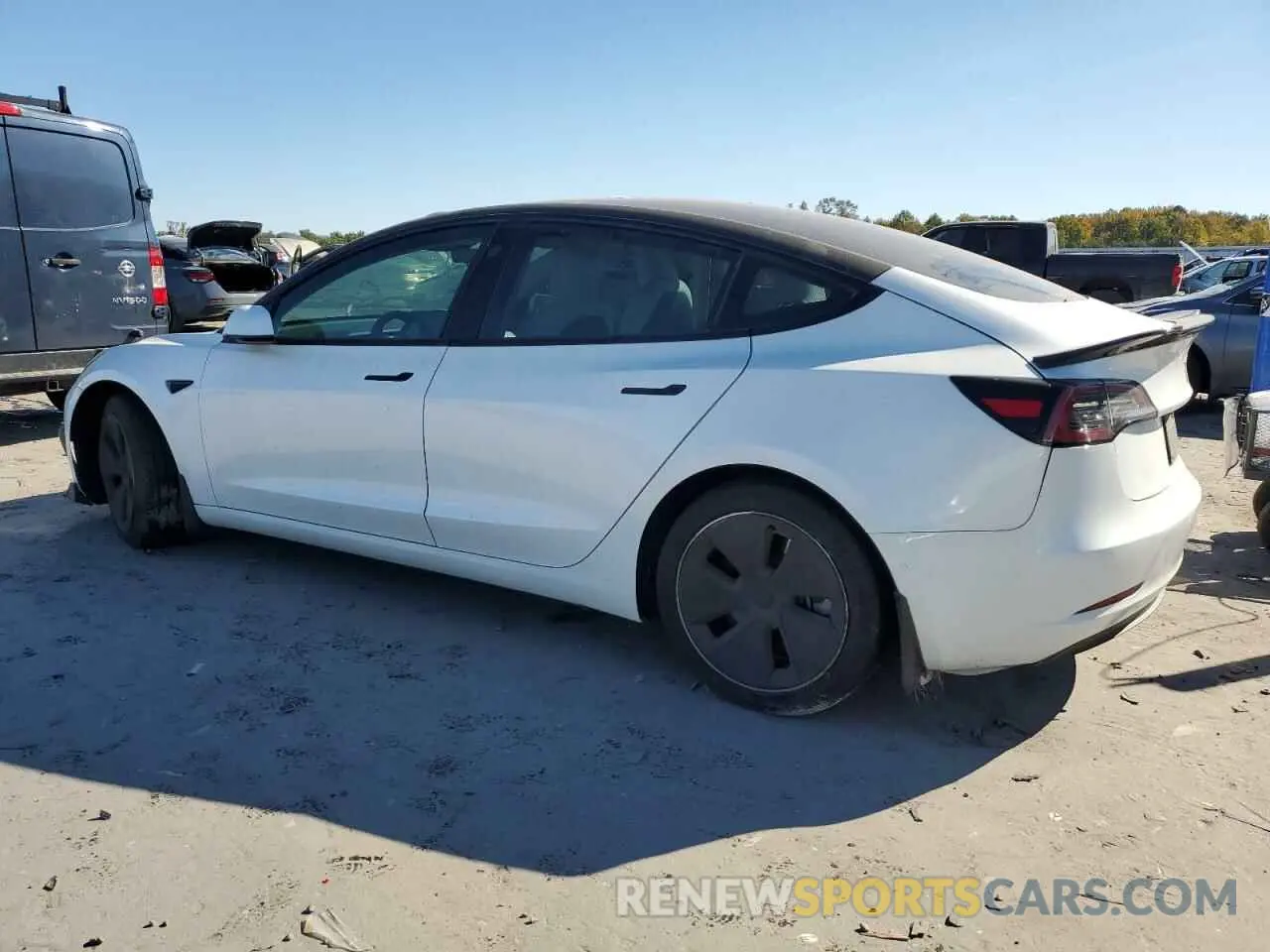 2 Photograph of a damaged car 5YJ3E1EA1MF920524 TESLA MODEL 3 2021