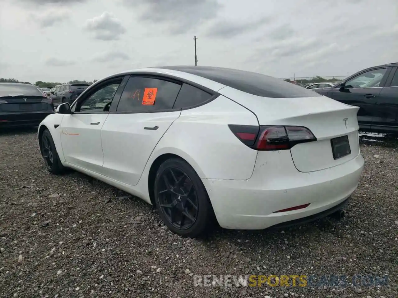 2 Photograph of a damaged car 5YJ3E1EA1MF920961 TESLA MODEL 3 2021