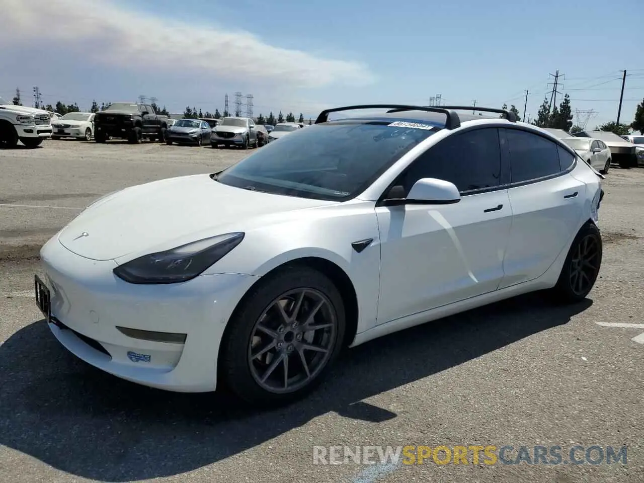 1 Photograph of a damaged car 5YJ3E1EA1MF941440 TESLA MODEL 3 2021