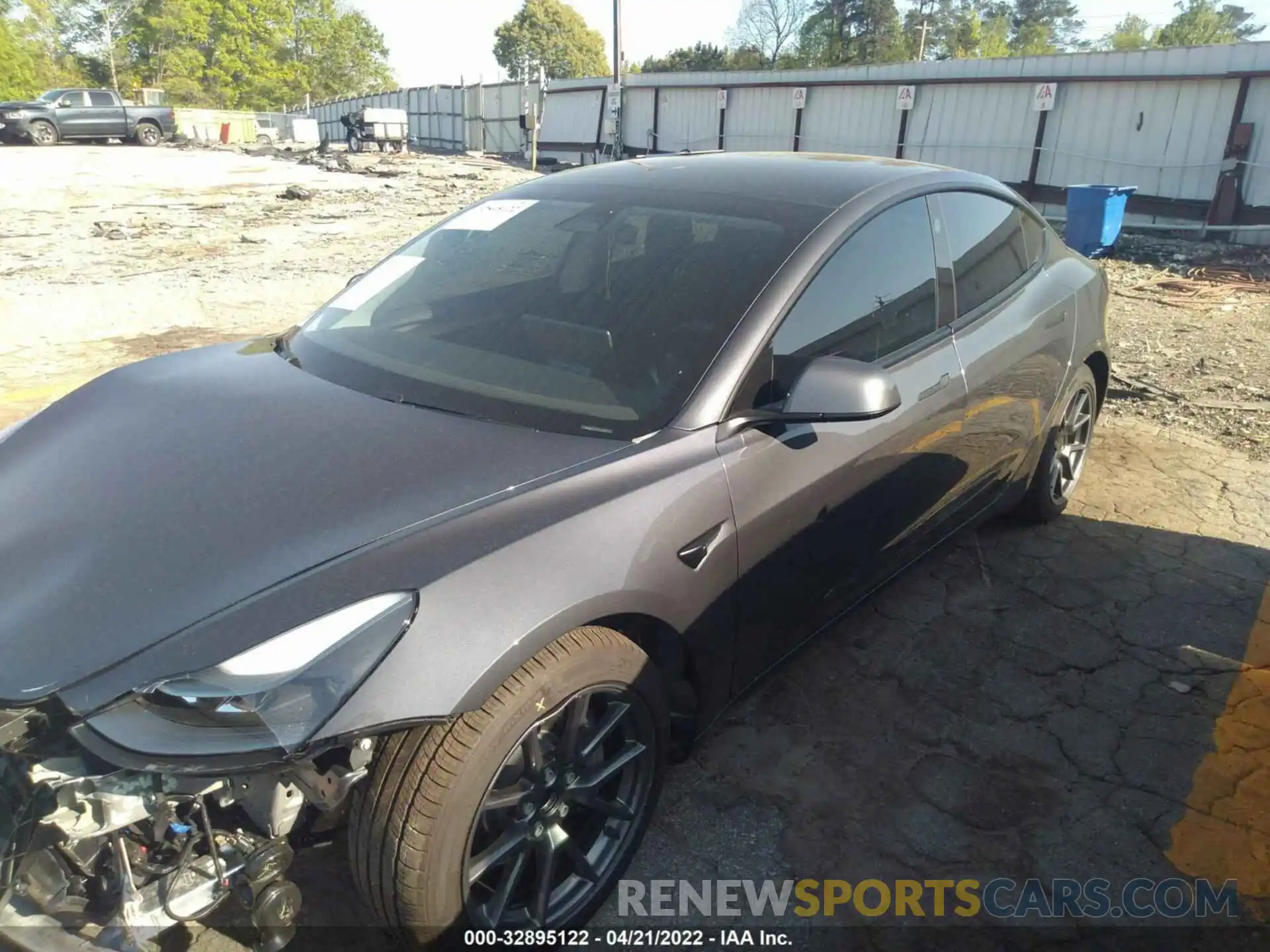 2 Photograph of a damaged car 5YJ3E1EA1MF963289 TESLA MODEL 3 2021