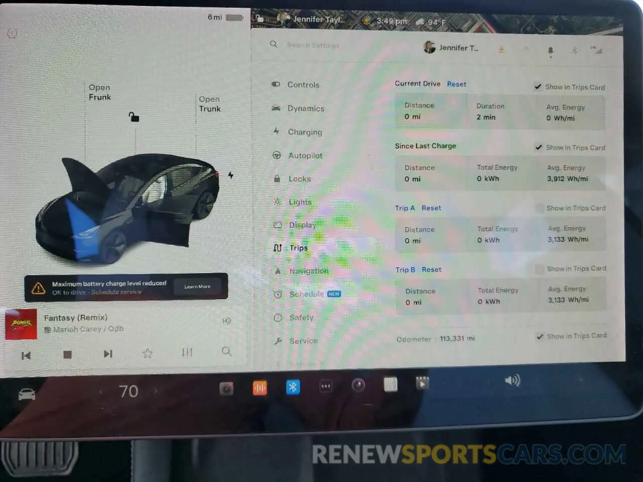 9 Photograph of a damaged car 5YJ3E1EA1MF963602 TESLA MODEL 3 2021