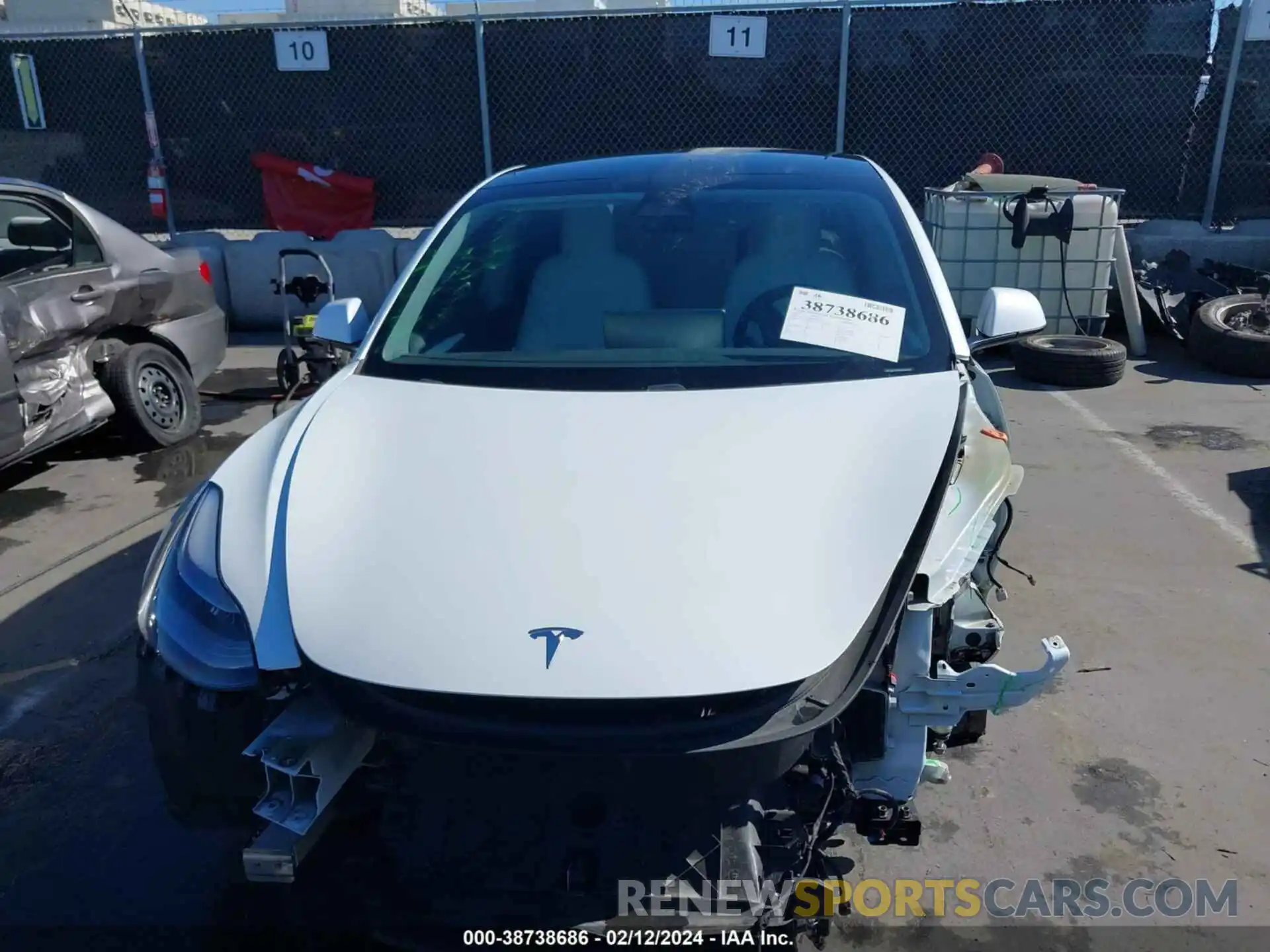 13 Photograph of a damaged car 5YJ3E1EA1MF978102 TESLA MODEL 3 2021