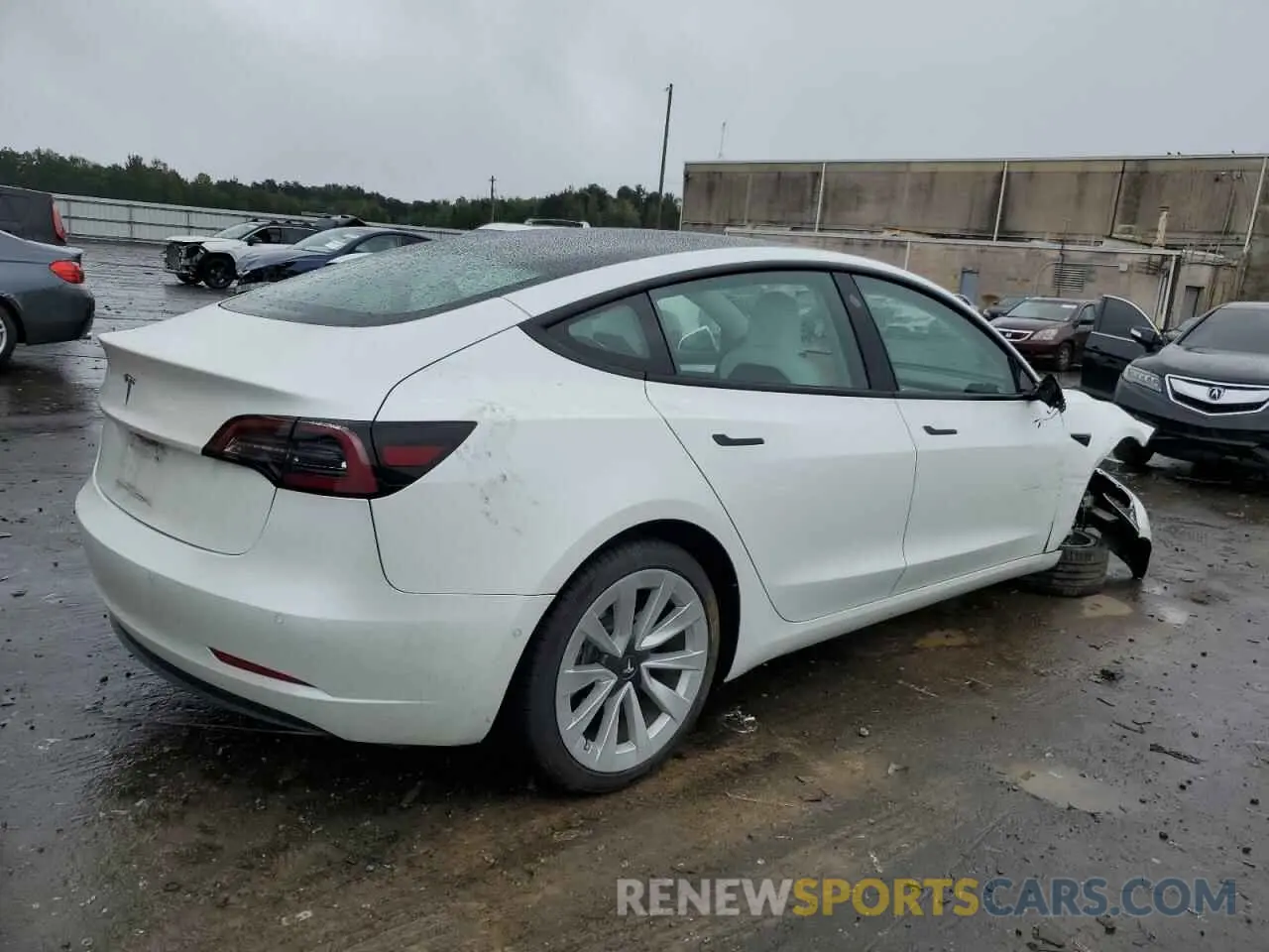 3 Photograph of a damaged car 5YJ3E1EA1MF987723 TESLA MODEL 3 2021