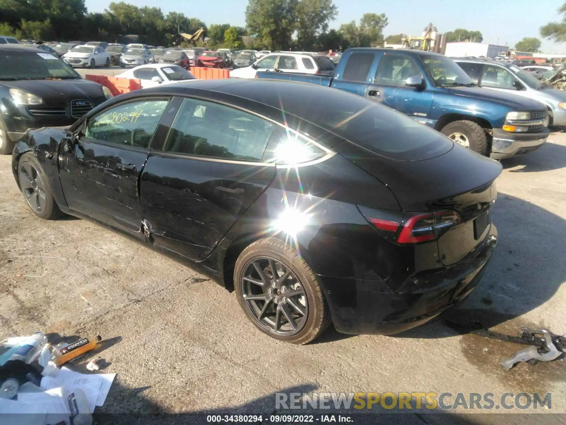 3 Photograph of a damaged car 5YJ3E1EA1MF991397 TESLA MODEL 3 2021