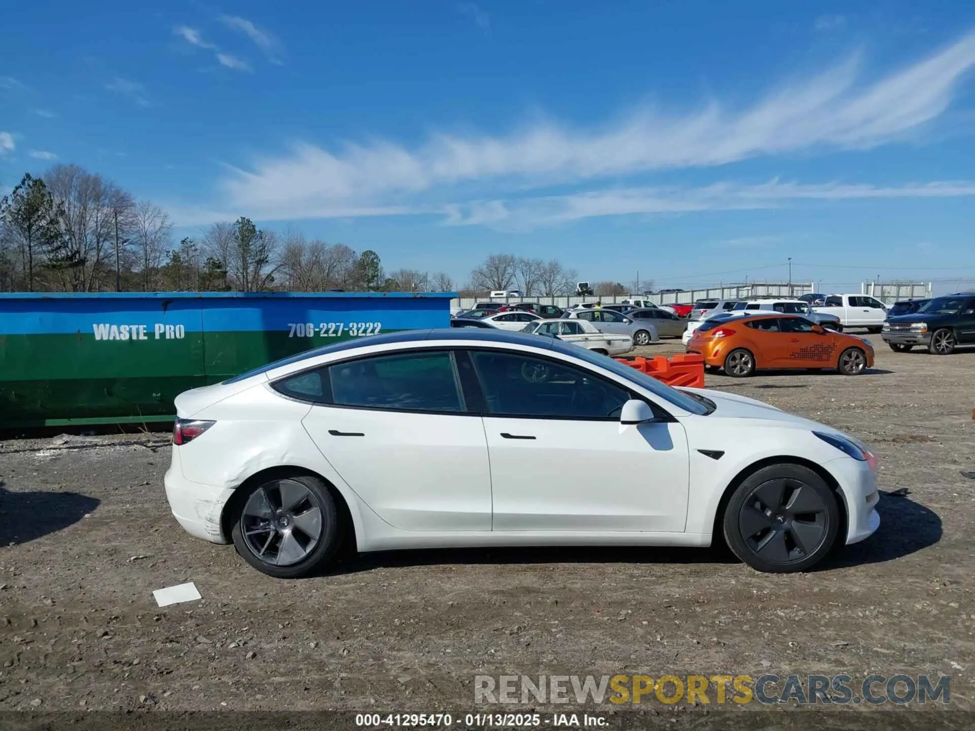 12 Photograph of a damaged car 5YJ3E1EA1MF994803 TESLA MODEL 3 2021