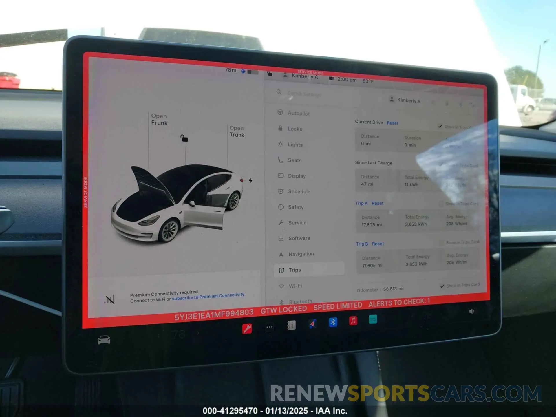 17 Photograph of a damaged car 5YJ3E1EA1MF994803 TESLA MODEL 3 2021
