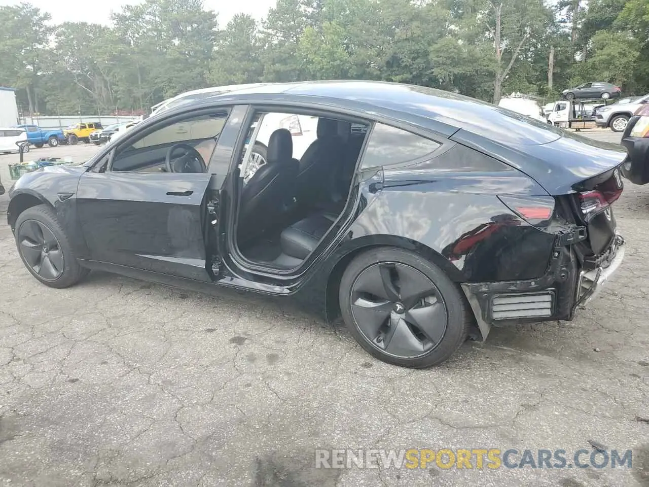 2 Photograph of a damaged car 5YJ3E1EA1MF996017 TESLA MODEL 3 2021