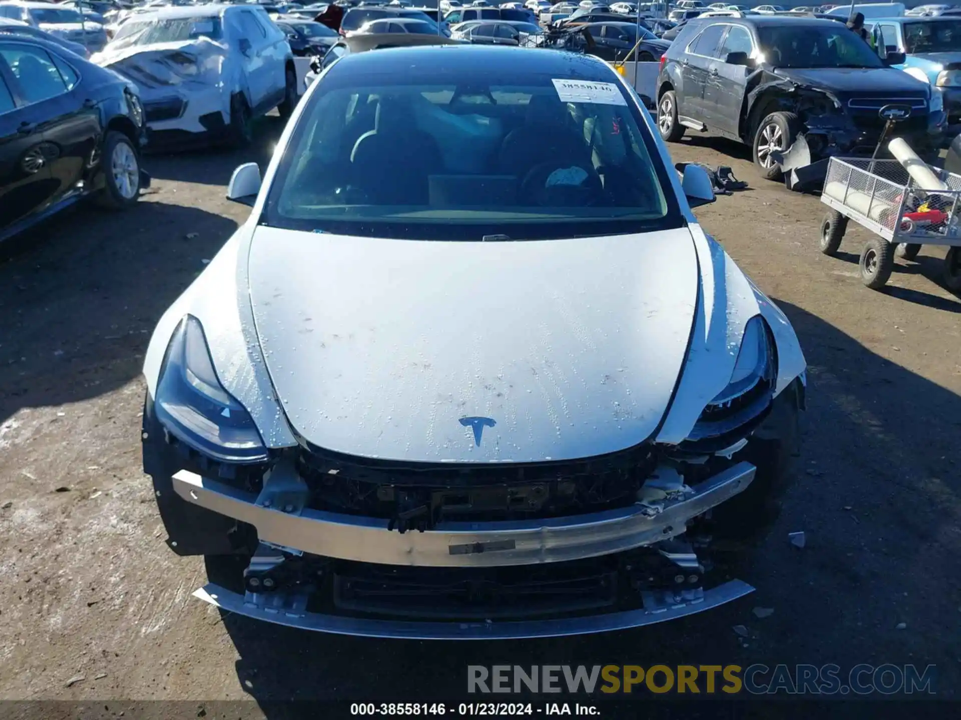 13 Photograph of a damaged car 5YJ3E1EA2MF003494 TESLA MODEL 3 2021