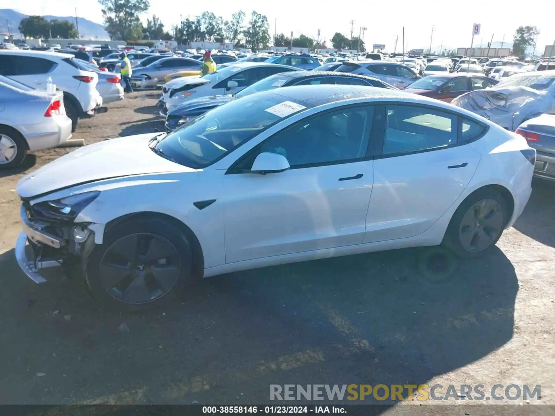 15 Photograph of a damaged car 5YJ3E1EA2MF003494 TESLA MODEL 3 2021