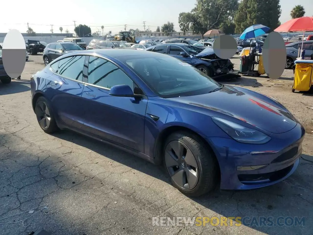 4 Photograph of a damaged car 5YJ3E1EA2MF015810 TESLA MODEL 3 2021