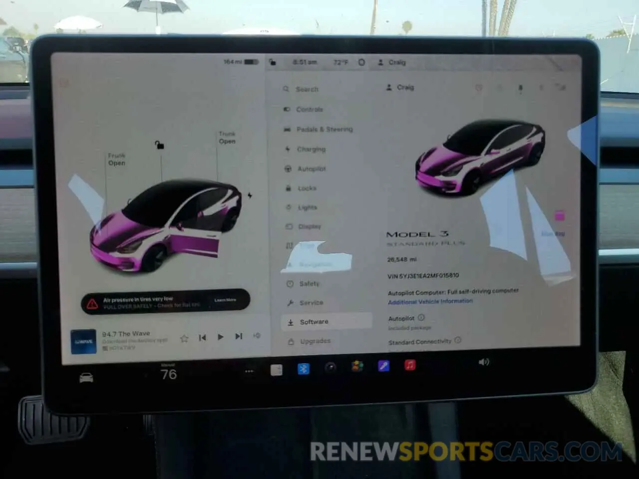 9 Photograph of a damaged car 5YJ3E1EA2MF015810 TESLA MODEL 3 2021