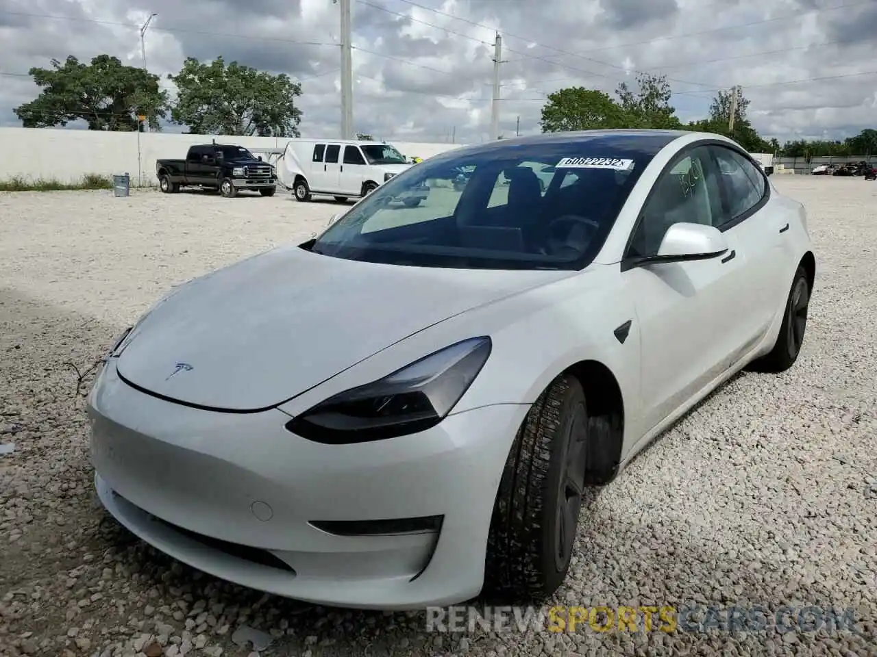 2 Photograph of a damaged car 5YJ3E1EA2MF016309 TESLA MODEL 3 2021