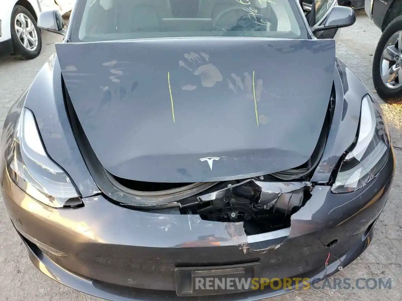 11 Photograph of a damaged car 5YJ3E1EA2MF027908 TESLA MODEL 3 2021