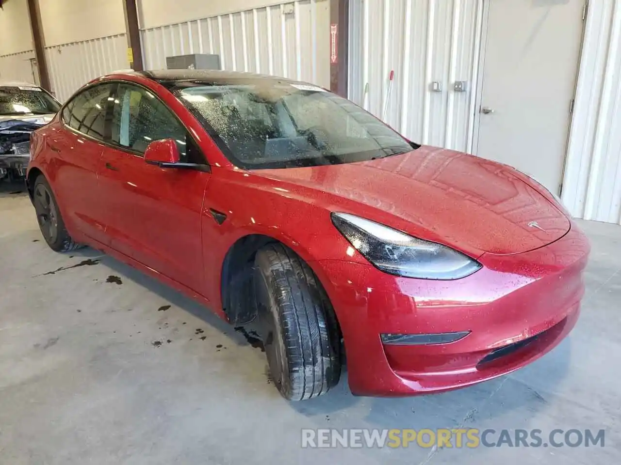 4 Photograph of a damaged car 5YJ3E1EA2MF029867 TESLA MODEL 3 2021