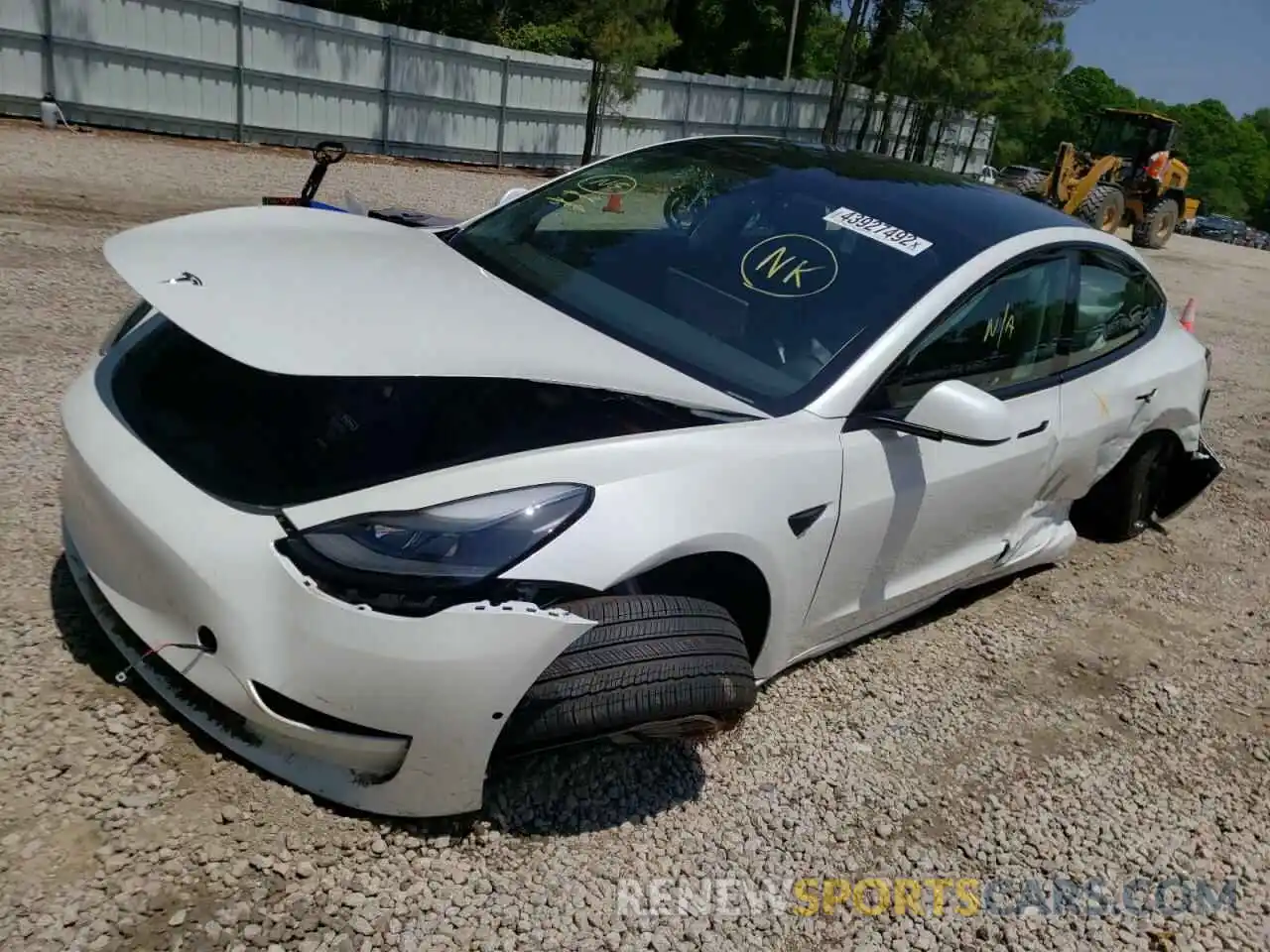 9 Photograph of a damaged car 5YJ3E1EA2MF053232 TESLA MODEL 3 2021