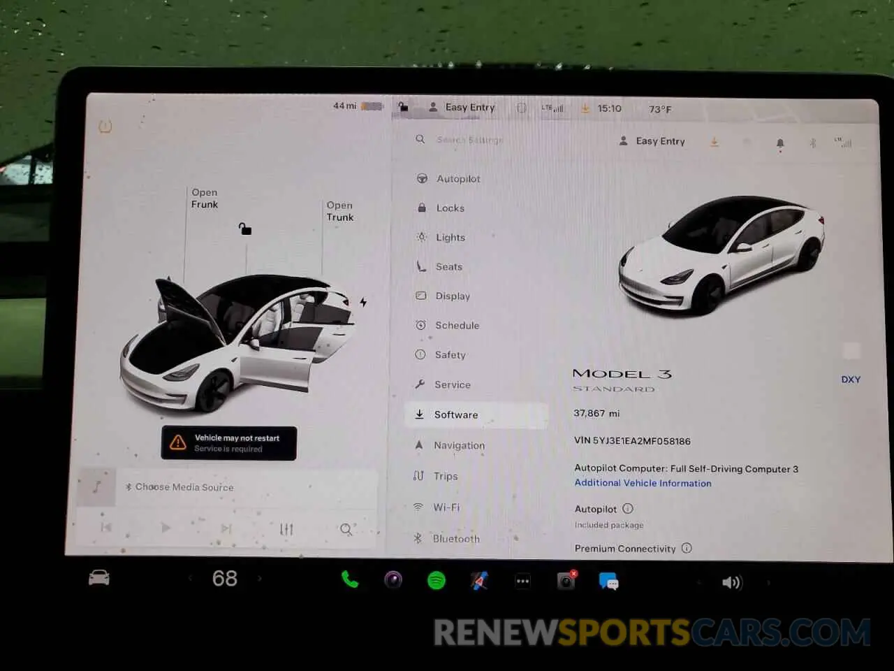 9 Photograph of a damaged car 5YJ3E1EA2MF058186 TESLA MODEL 3 2021