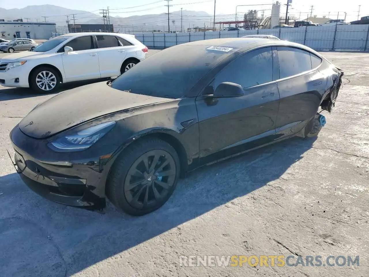 1 Photograph of a damaged car 5YJ3E1EA2MF065106 TESLA MODEL 3 2021