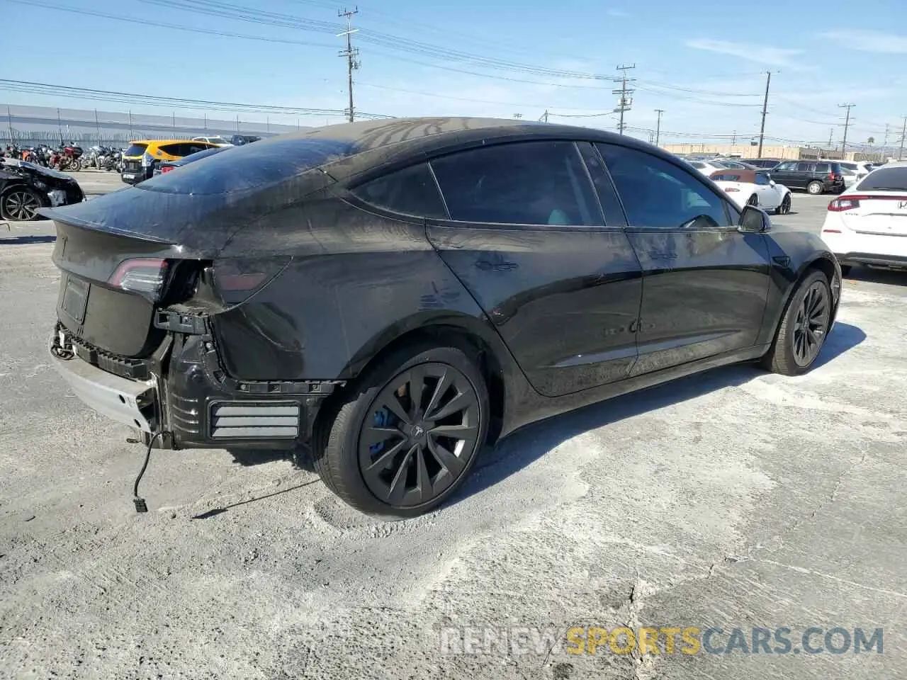 3 Photograph of a damaged car 5YJ3E1EA2MF065106 TESLA MODEL 3 2021