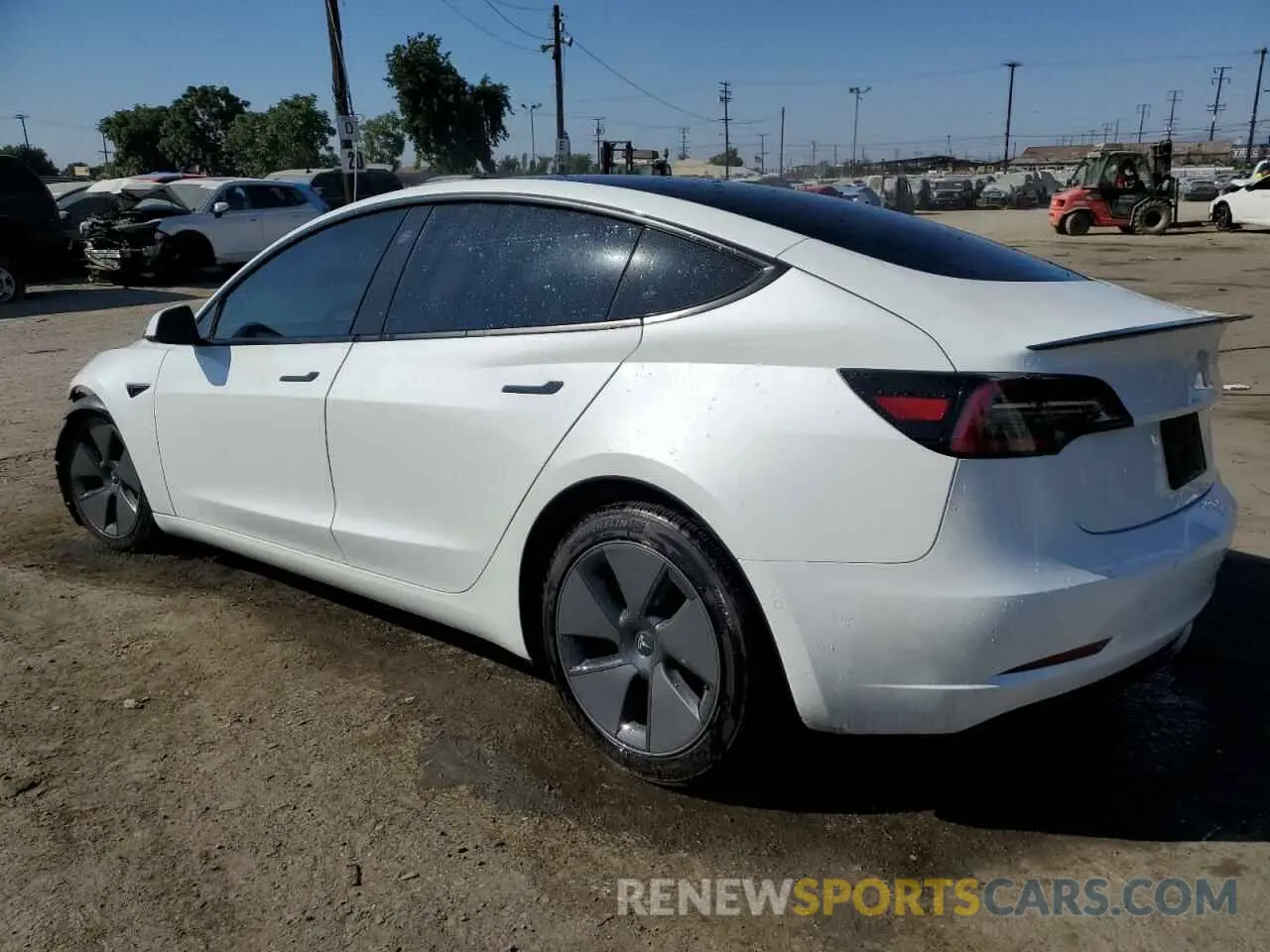 2 Photograph of a damaged car 5YJ3E1EA2MF068488 TESLA MODEL 3 2021