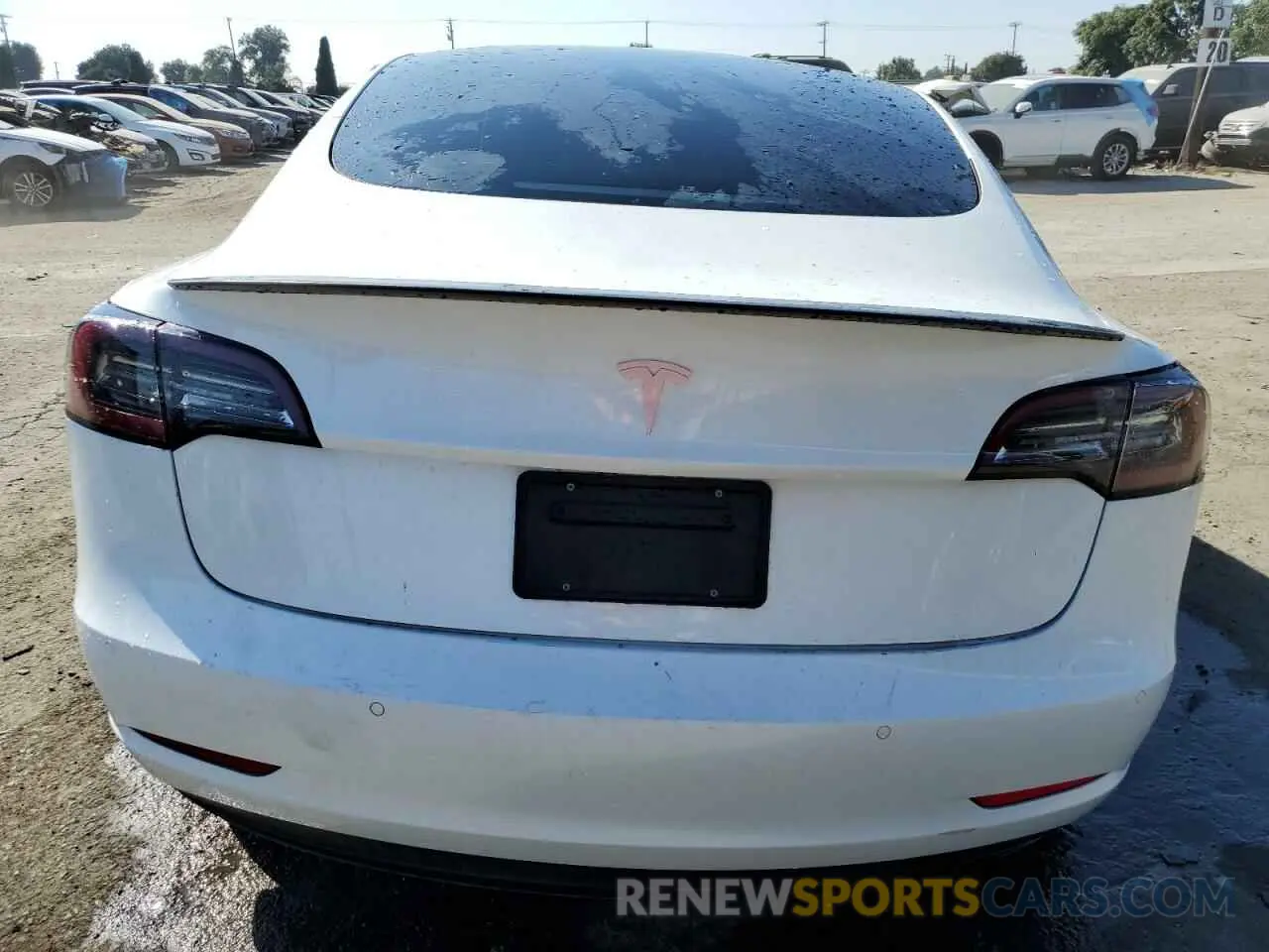 6 Photograph of a damaged car 5YJ3E1EA2MF068488 TESLA MODEL 3 2021