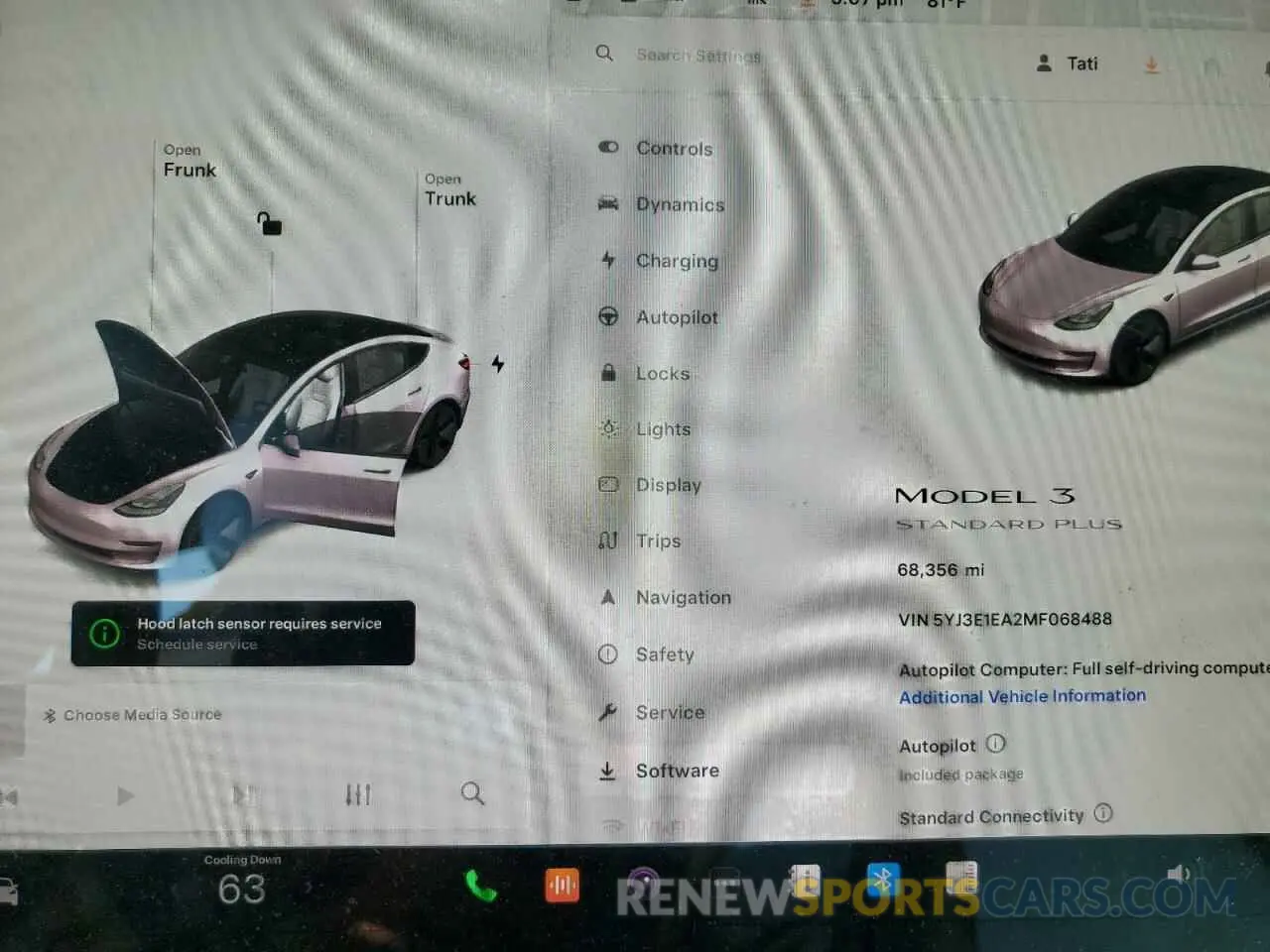 9 Photograph of a damaged car 5YJ3E1EA2MF068488 TESLA MODEL 3 2021