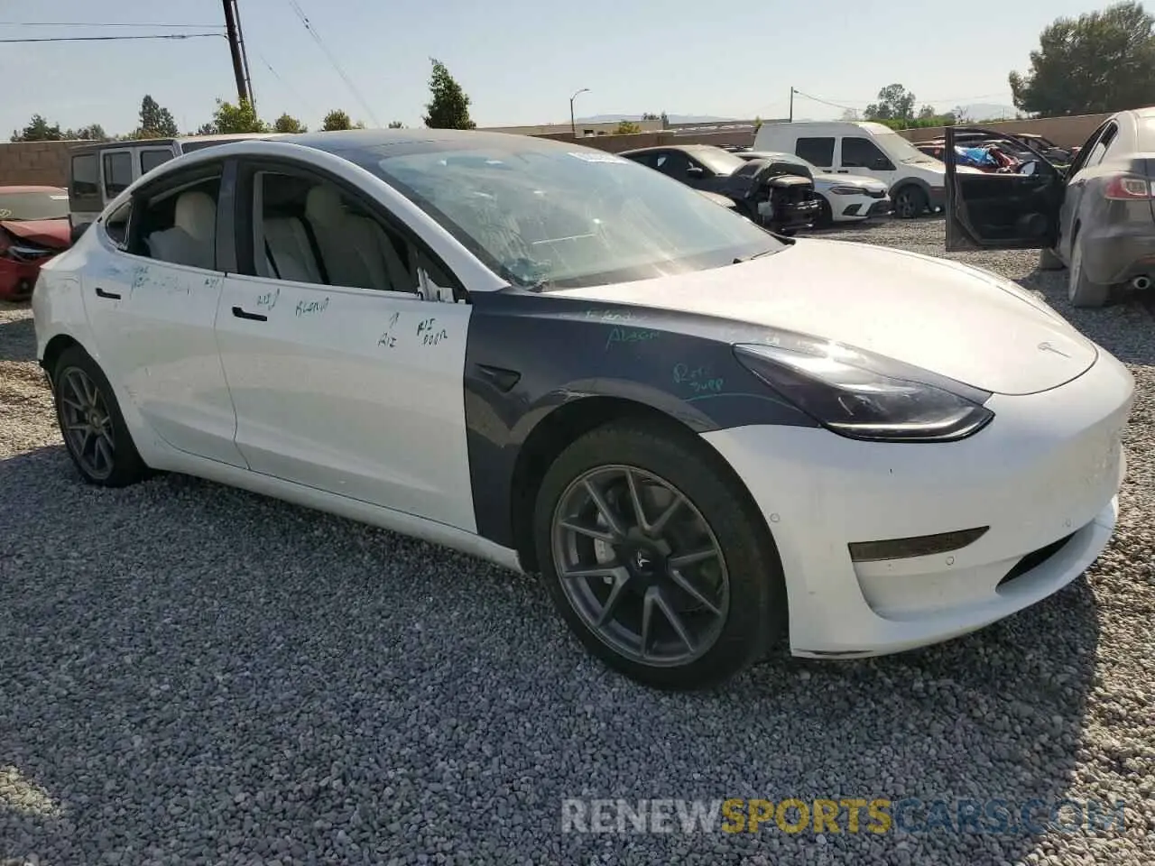 4 Photograph of a damaged car 5YJ3E1EA2MF070659 TESLA MODEL 3 2021