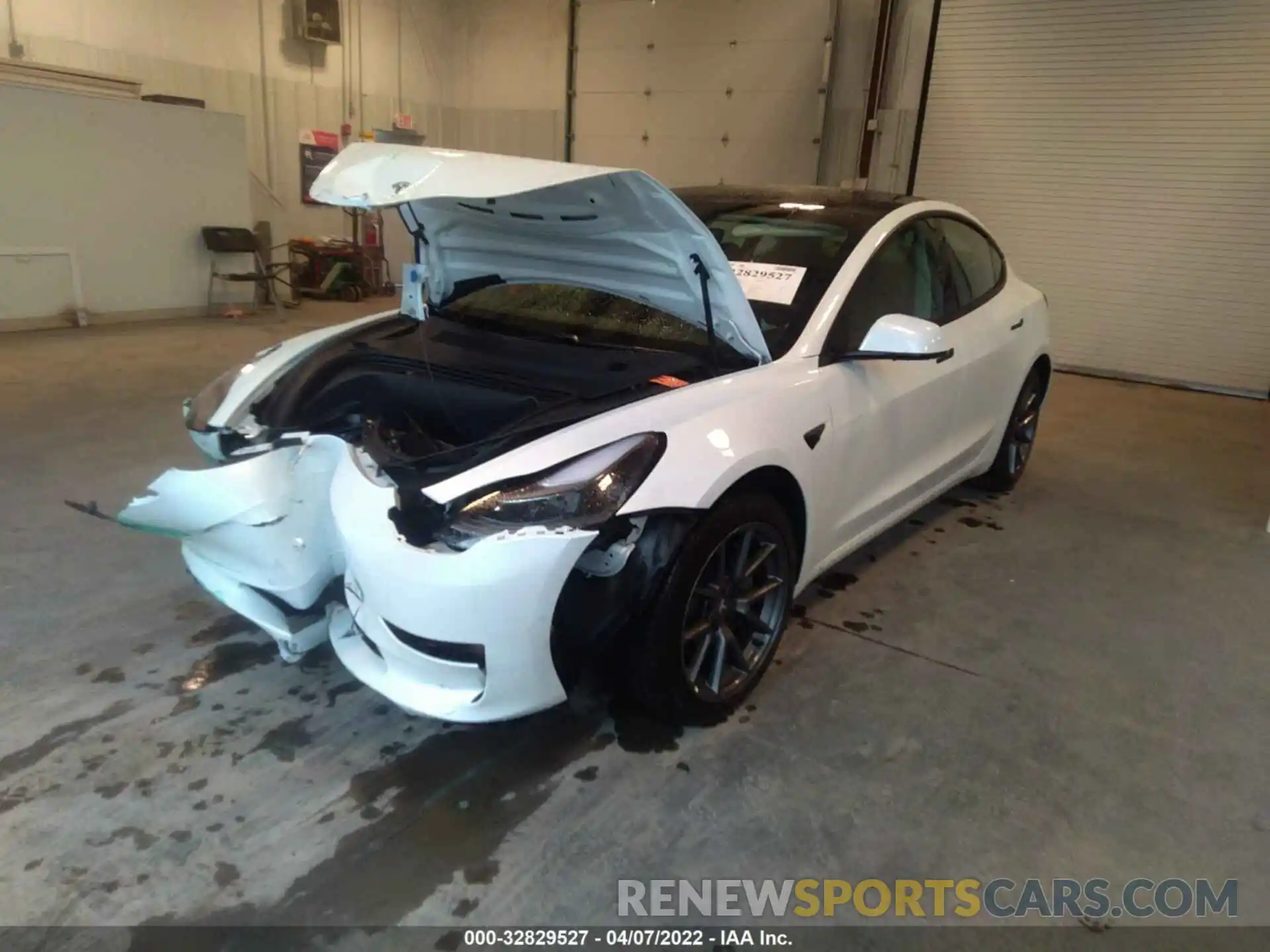 2 Photograph of a damaged car 5YJ3E1EA2MF085307 TESLA MODEL 3 2021