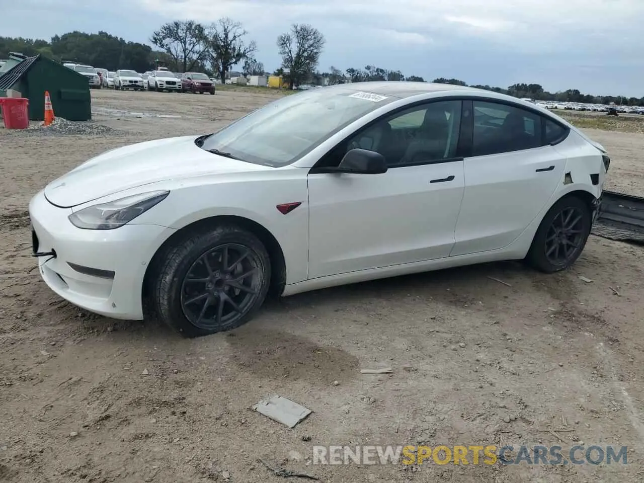 1 Photograph of a damaged car 5YJ3E1EA2MF086344 TESLA MODEL 3 2021