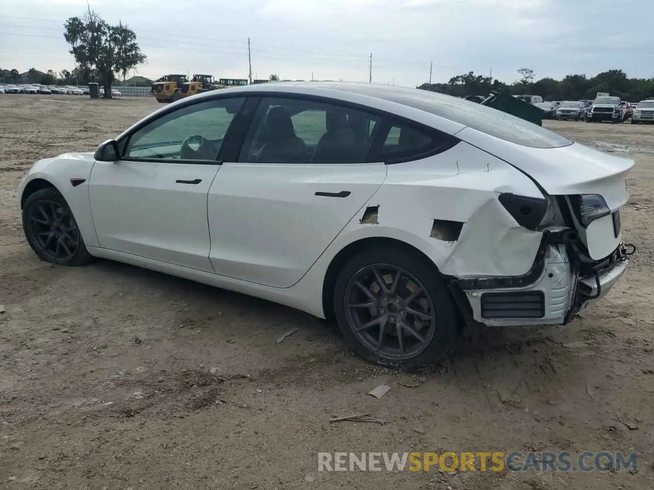 2 Photograph of a damaged car 5YJ3E1EA2MF086344 TESLA MODEL 3 2021
