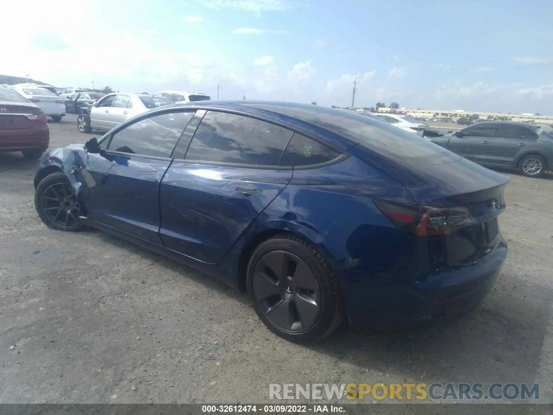 3 Photograph of a damaged car 5YJ3E1EA2MF087459 TESLA MODEL 3 2021