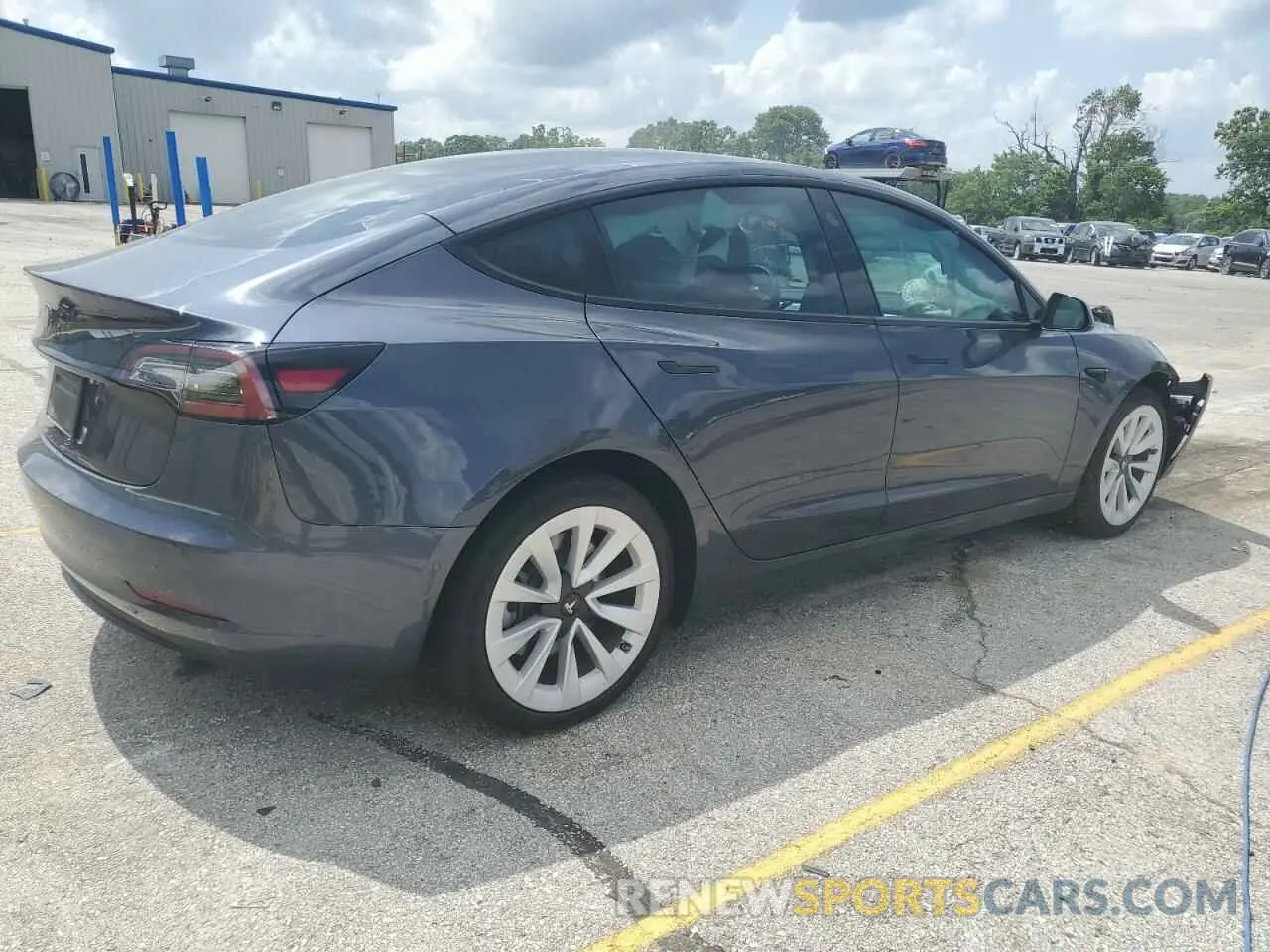 3 Photograph of a damaged car 5YJ3E1EA2MF090667 TESLA MODEL 3 2021
