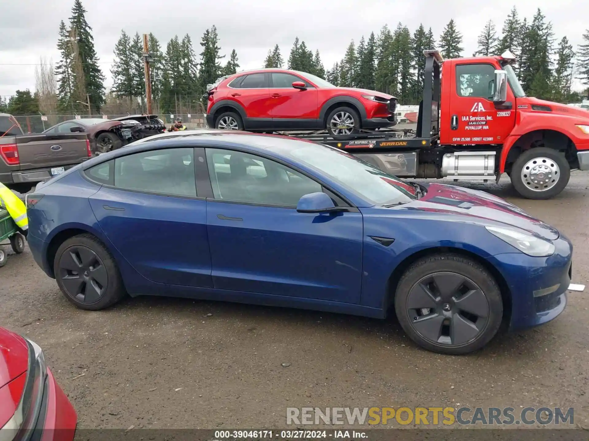 13 Photograph of a damaged car 5YJ3E1EA2MF091785 TESLA MODEL 3 2021