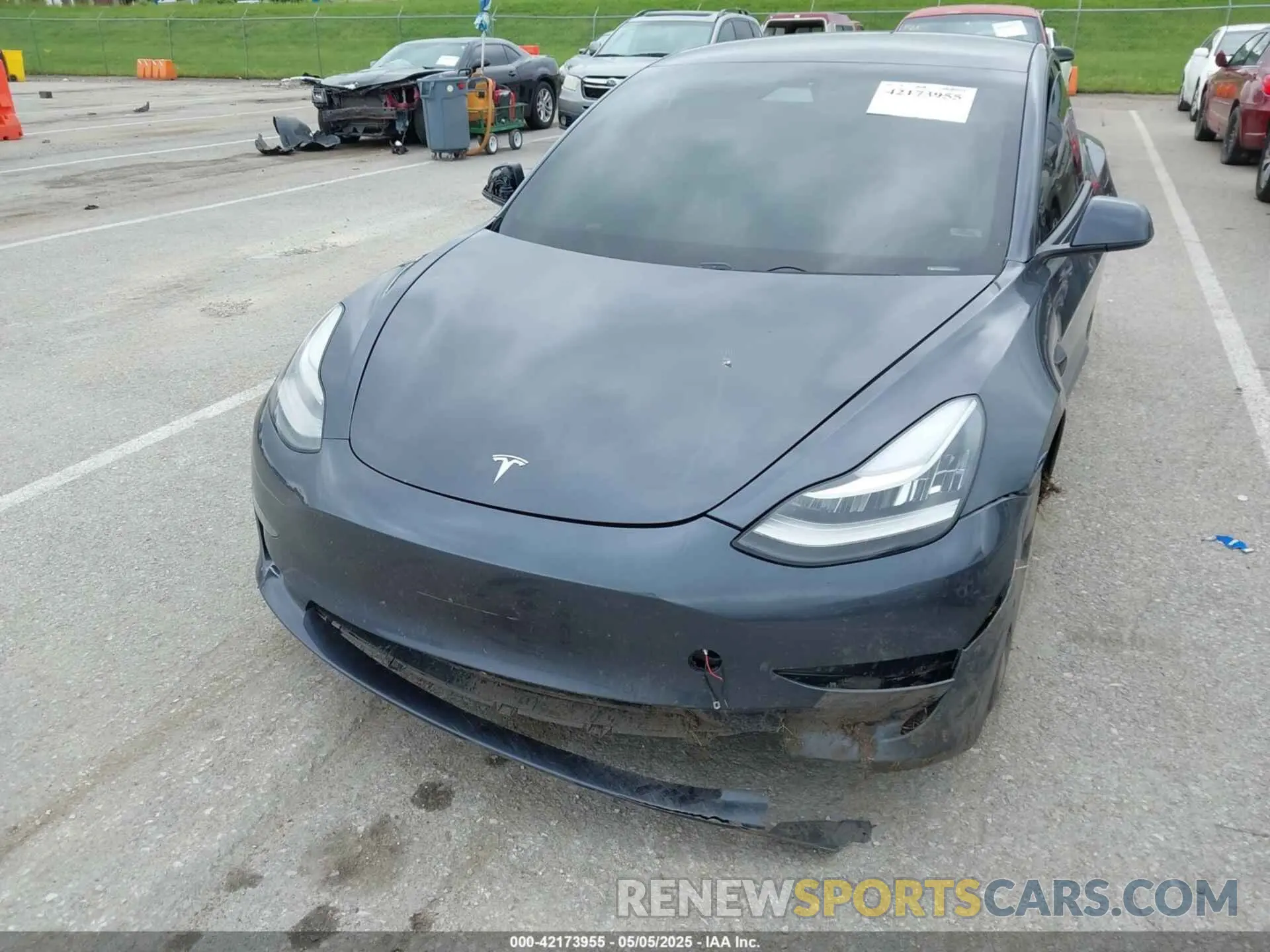 6 Photograph of a damaged car 5YJ3E1EA2MF849124 TESLA MODEL 3 2021