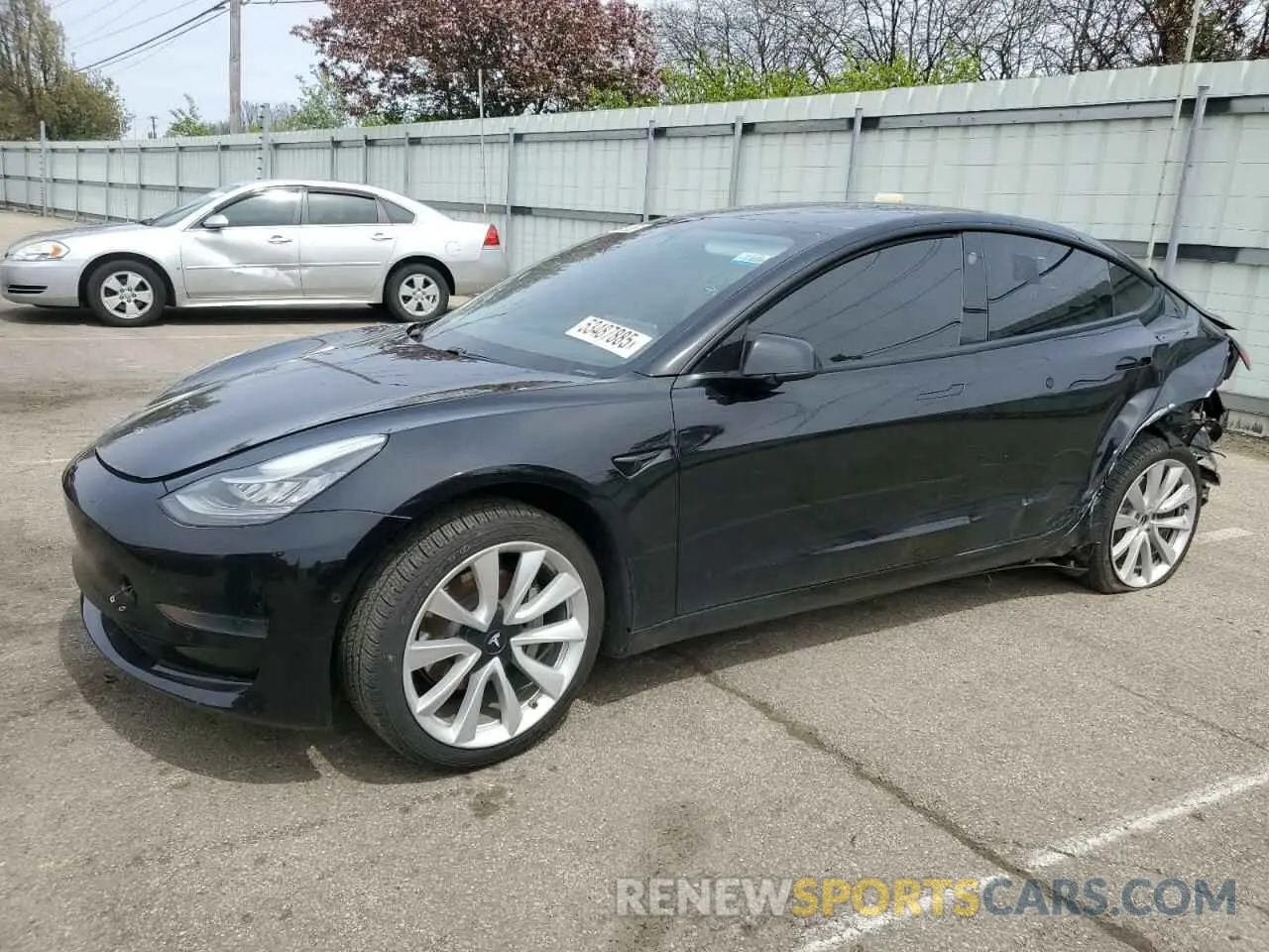 1 Photograph of a damaged car 5YJ3E1EA2MF850760 TESLA MODEL 3 2021