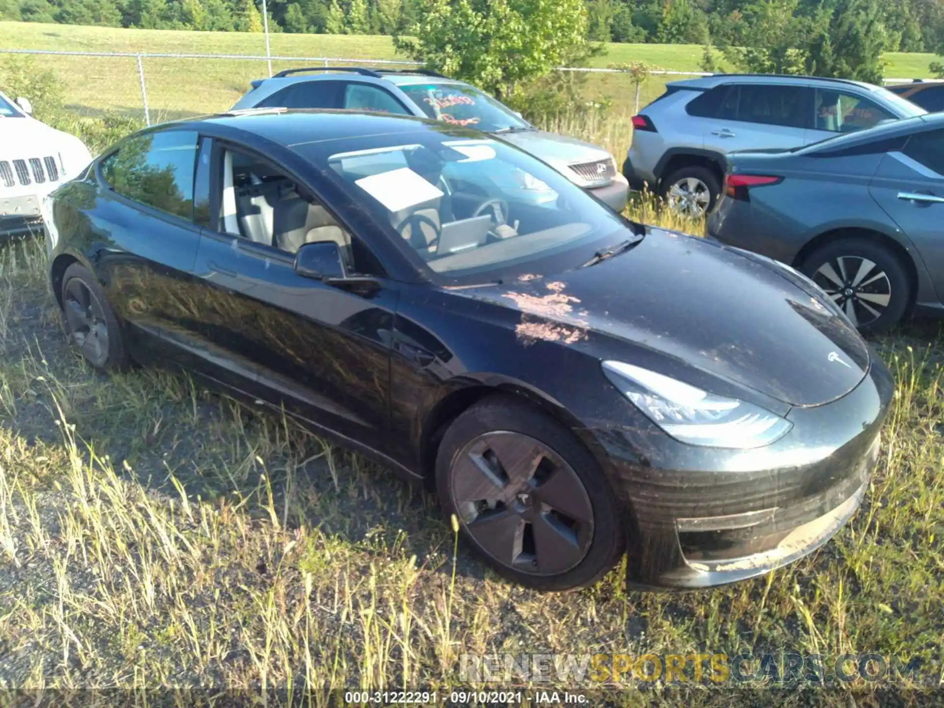 1 Photograph of a damaged car 5YJ3E1EA2MF851388 TESLA MODEL 3 2021