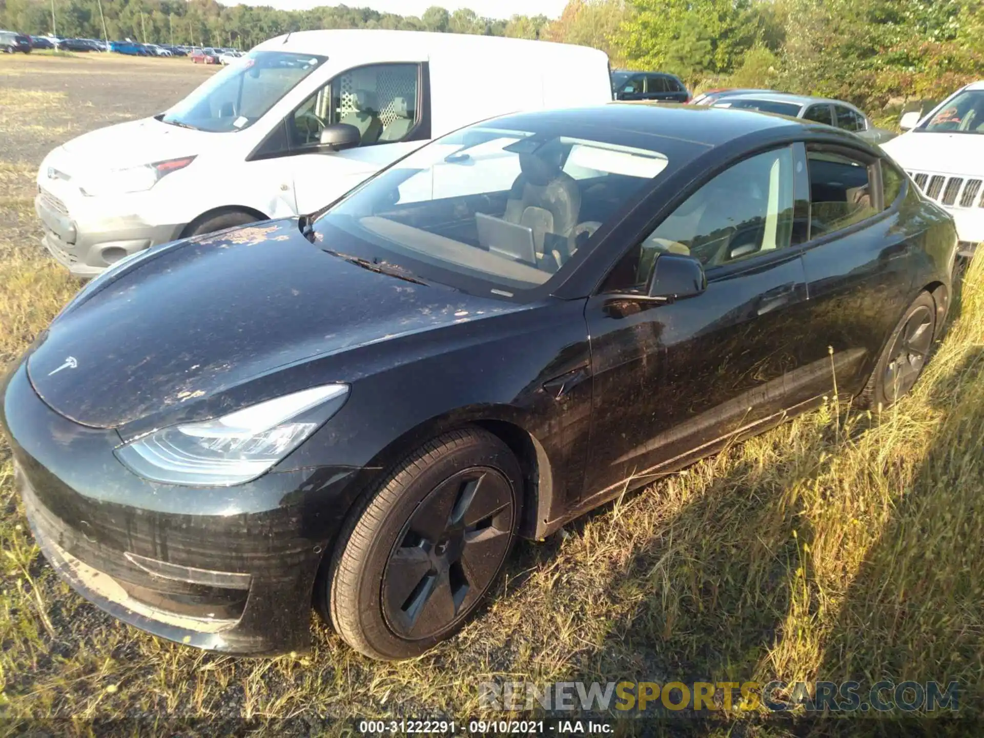 2 Photograph of a damaged car 5YJ3E1EA2MF851388 TESLA MODEL 3 2021