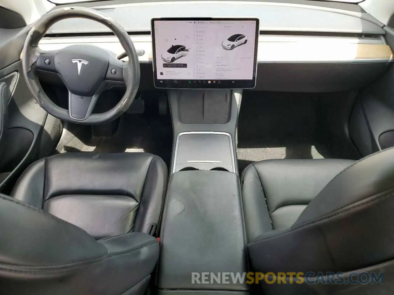 8 Photograph of a damaged car 5YJ3E1EA2MF854713 TESLA MODEL 3 2021