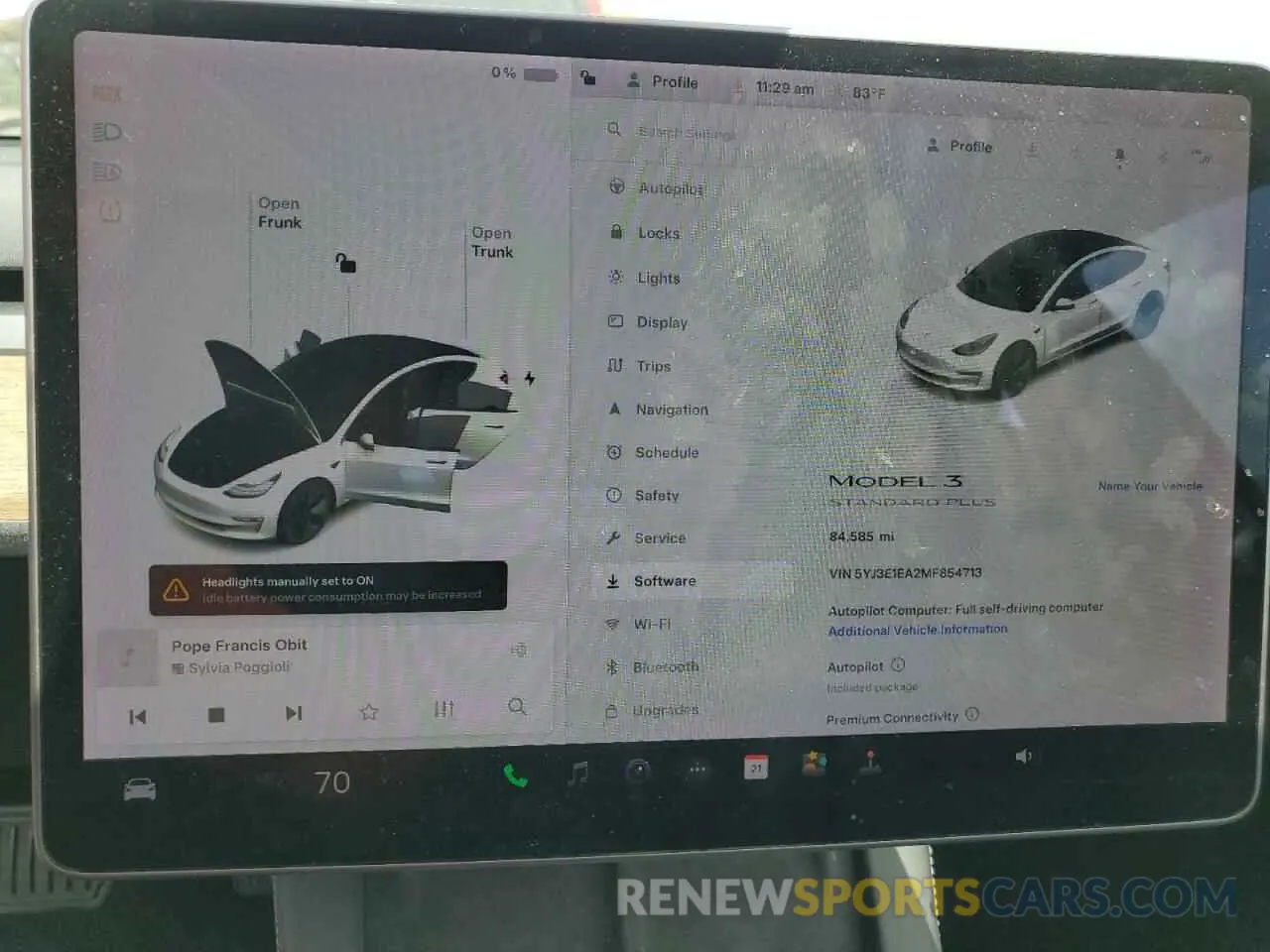 9 Photograph of a damaged car 5YJ3E1EA2MF854713 TESLA MODEL 3 2021
