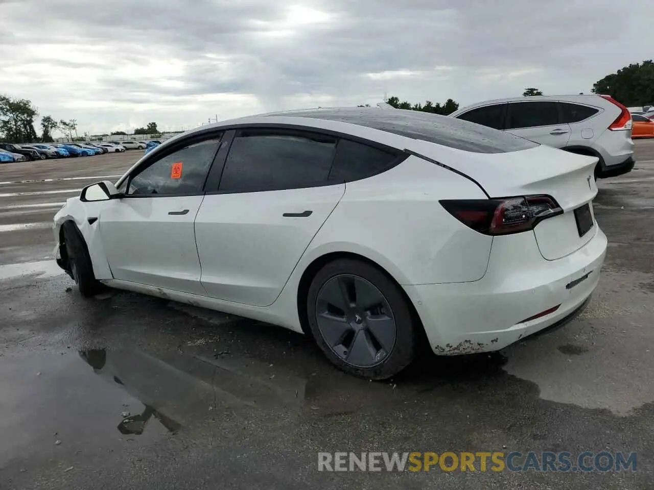 2 Photograph of a damaged car 5YJ3E1EA2MF859832 TESLA MODEL 3 2021