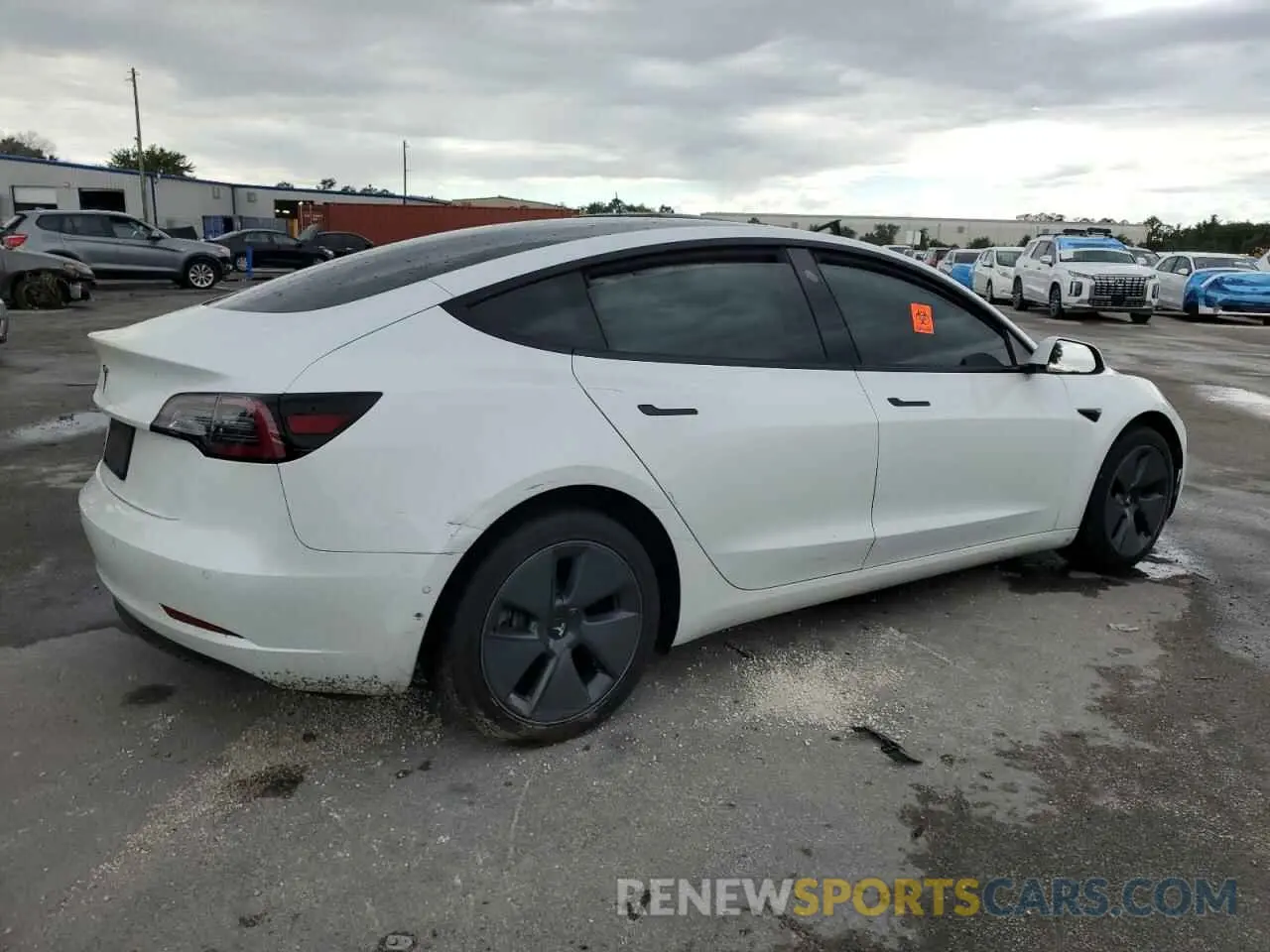 3 Photograph of a damaged car 5YJ3E1EA2MF859832 TESLA MODEL 3 2021