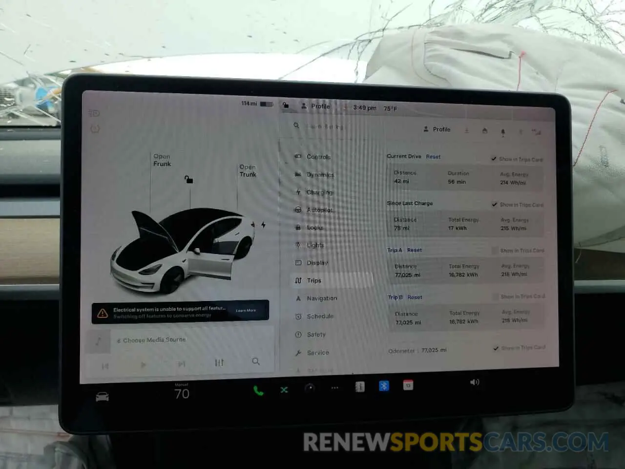 9 Photograph of a damaged car 5YJ3E1EA2MF859832 TESLA MODEL 3 2021