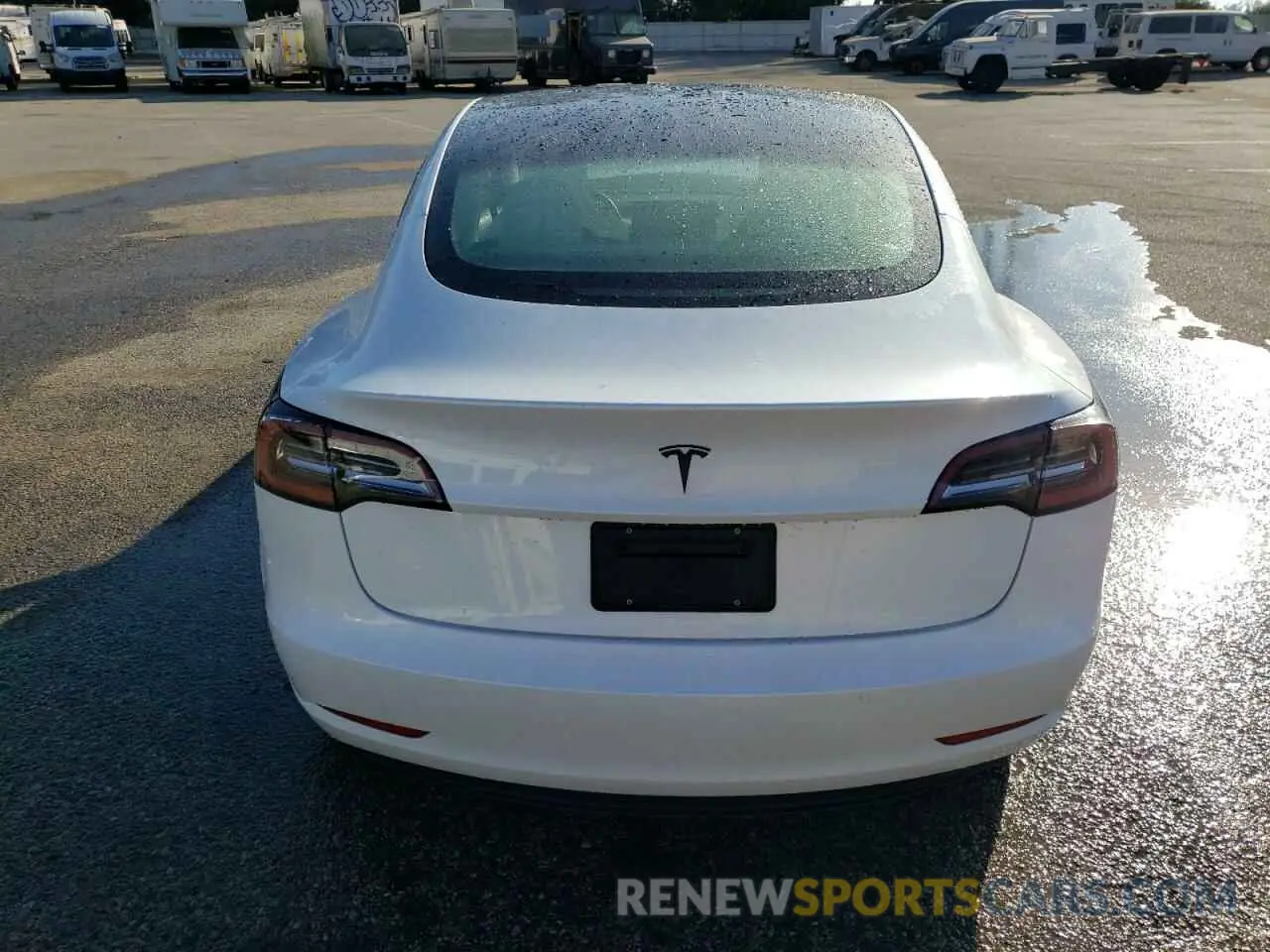 6 Photograph of a damaged car 5YJ3E1EA2MF873424 TESLA MODEL 3 2021
