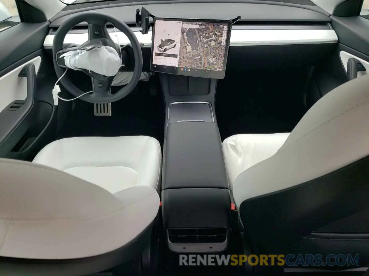 8 Photograph of a damaged car 5YJ3E1EA2MF873424 TESLA MODEL 3 2021