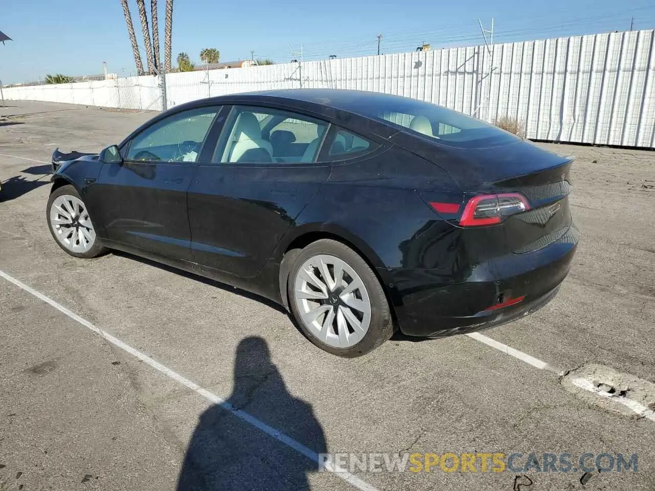 2 Photograph of a damaged car 5YJ3E1EA2MF878560 TESLA MODEL 3 2021