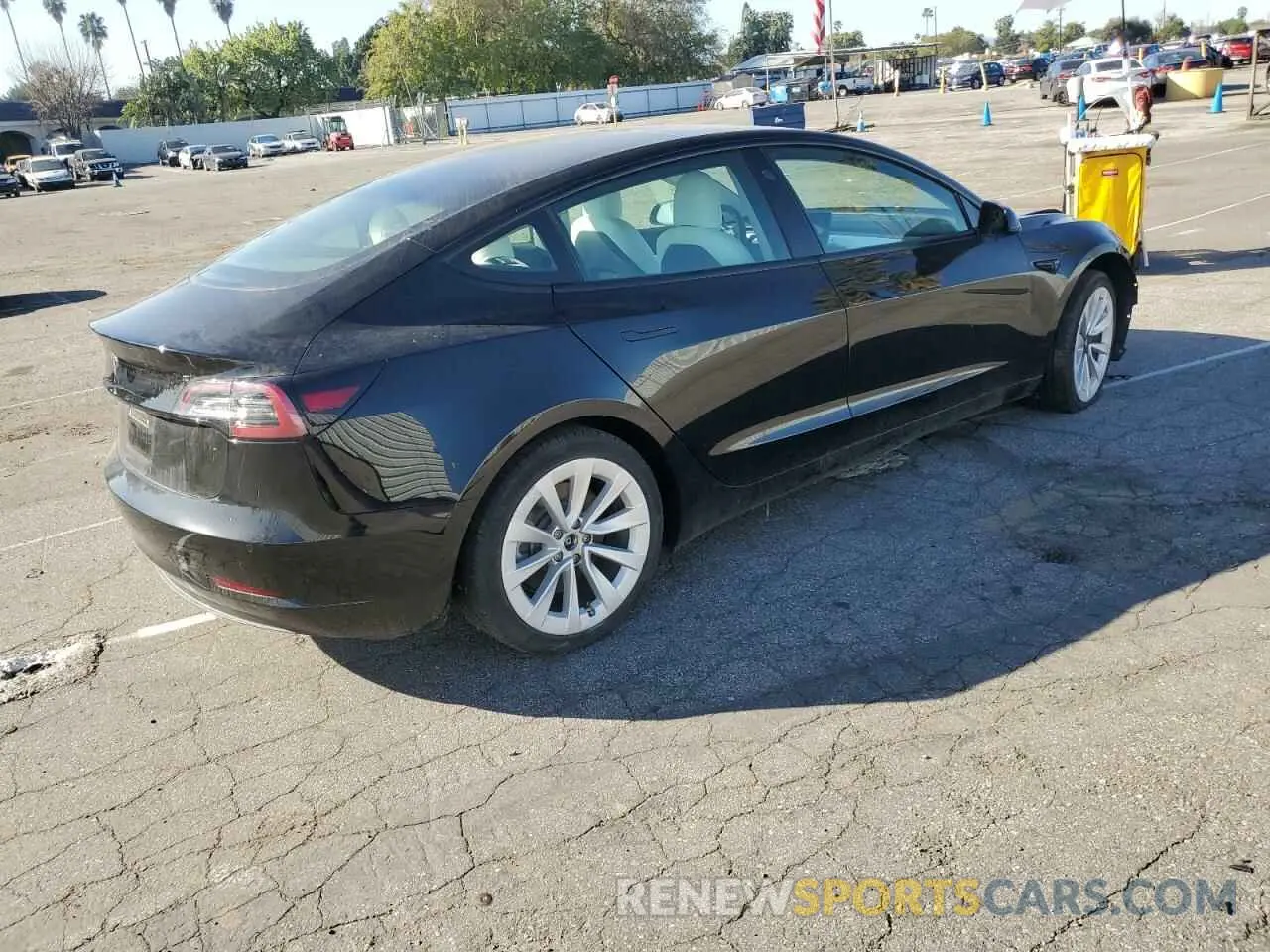 3 Photograph of a damaged car 5YJ3E1EA2MF878560 TESLA MODEL 3 2021