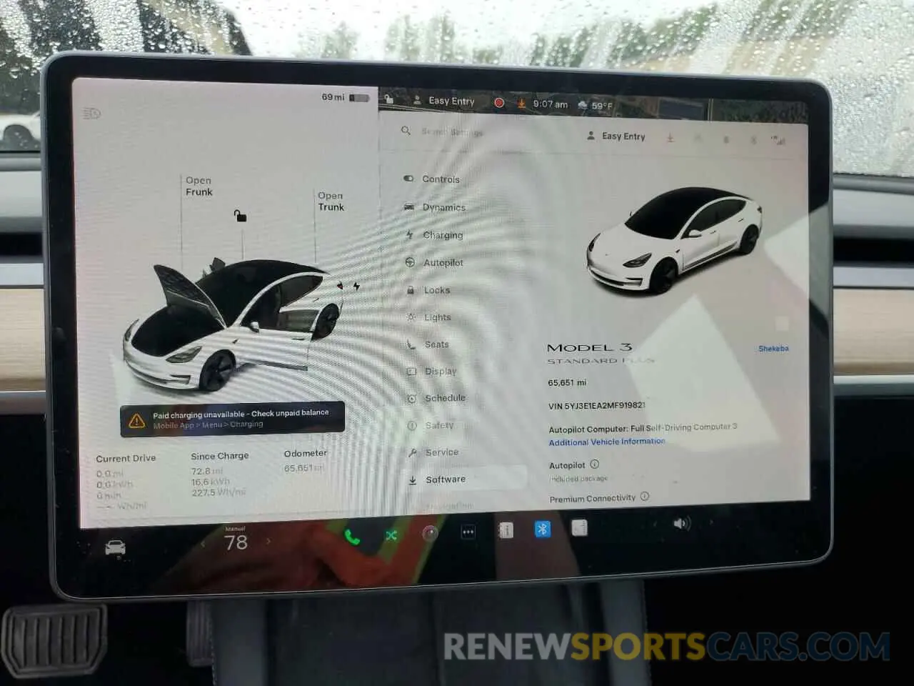 9 Photograph of a damaged car 5YJ3E1EA2MF919821 TESLA MODEL 3 2021
