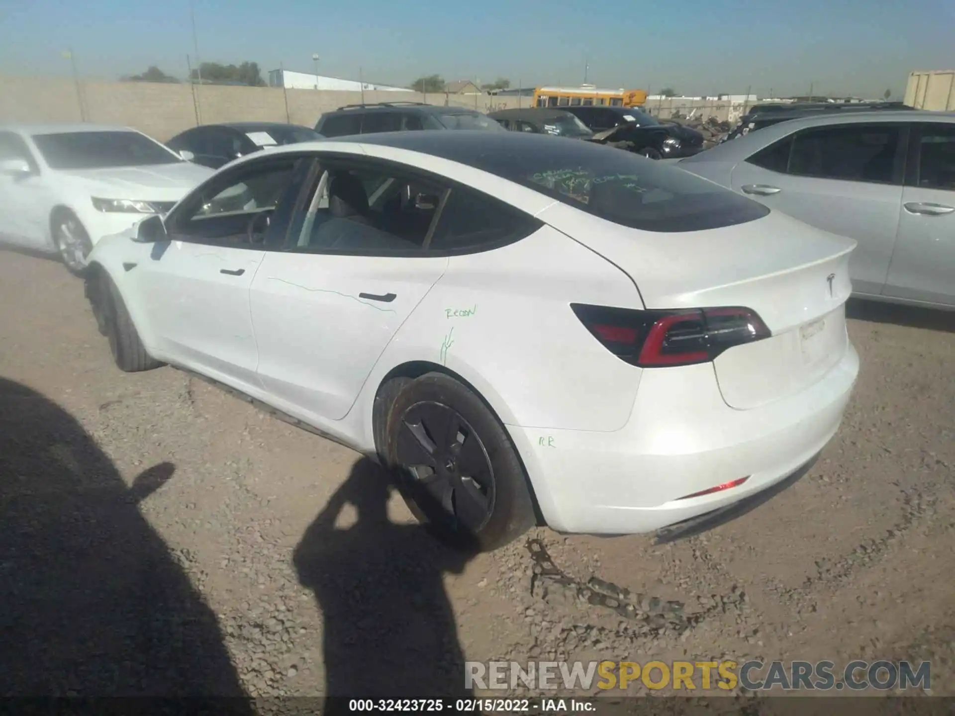 3 Photograph of a damaged car 5YJ3E1EA2MF921455 TESLA MODEL 3 2021