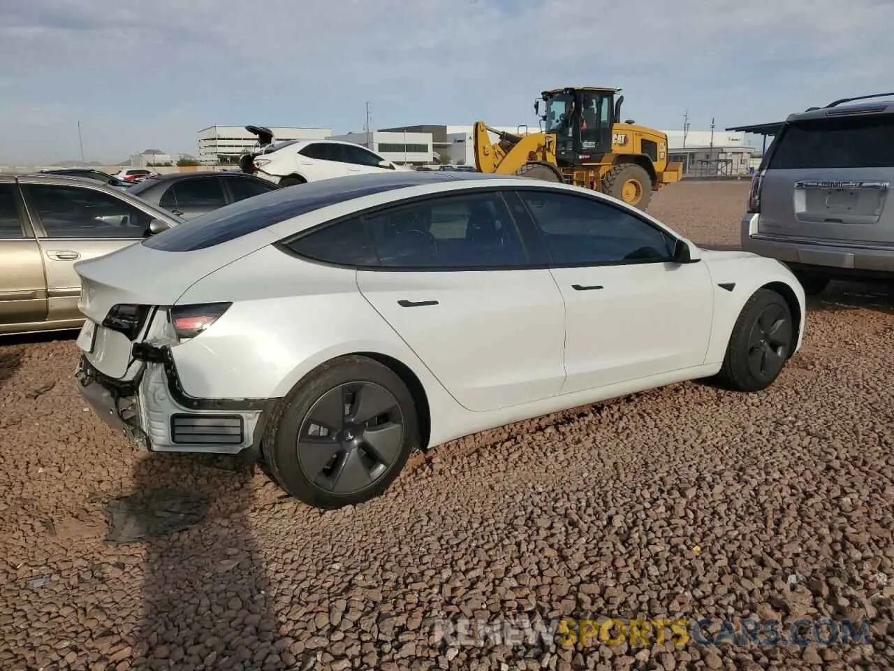 3 Photograph of a damaged car 5YJ3E1EA2MF923156 TESLA MODEL 3 2021